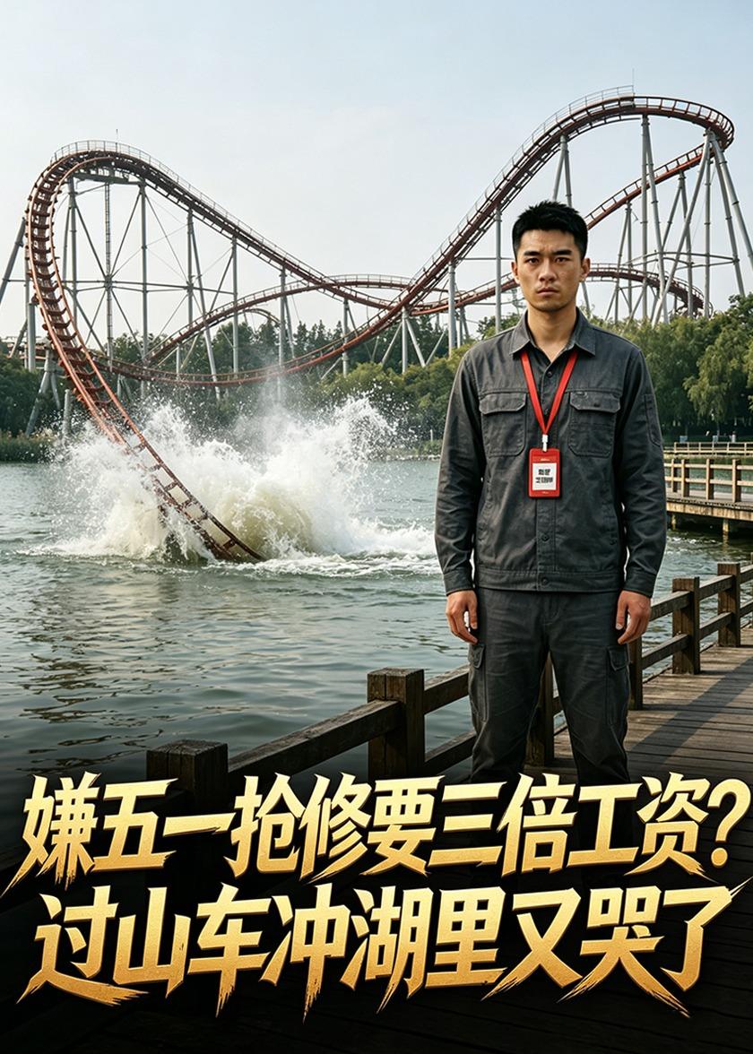 嫌五一抢修要三倍工资?过山车冲湖里又哭了