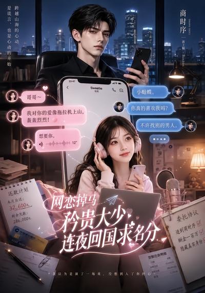 网恋掉马,矜贵大少连夜回国求名分