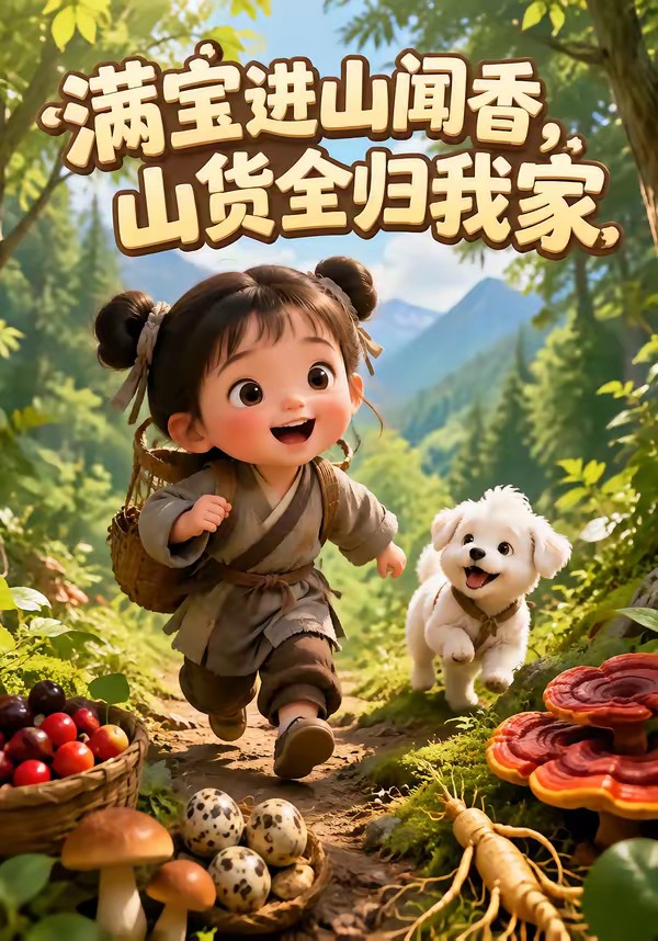 满宝进山闻香,山货全归我家